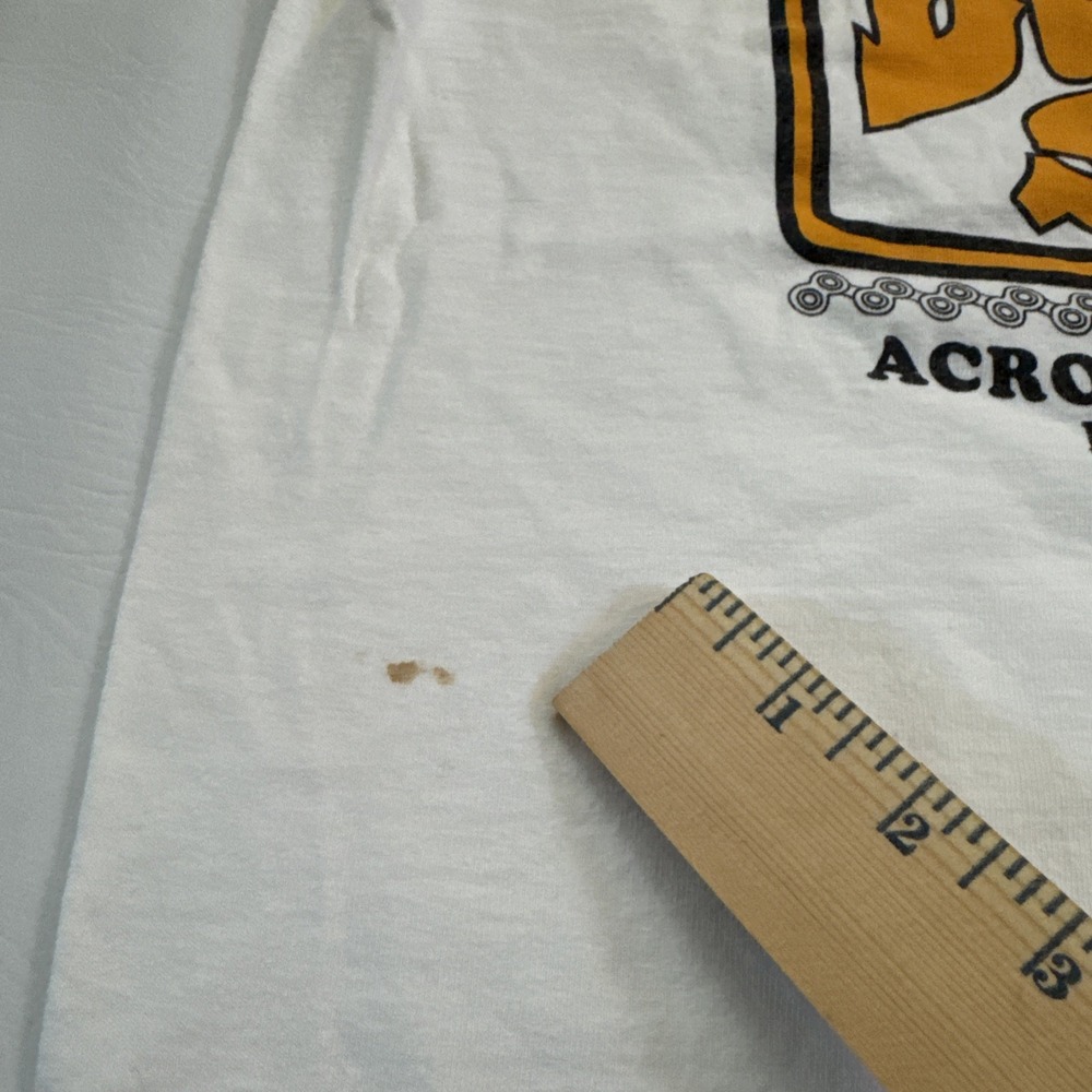 Vintage Boot Hill Saloon Shirt Mens Lg White‎ 90s Biker Motorcycle Daytona Beach - Picture 2 of 8